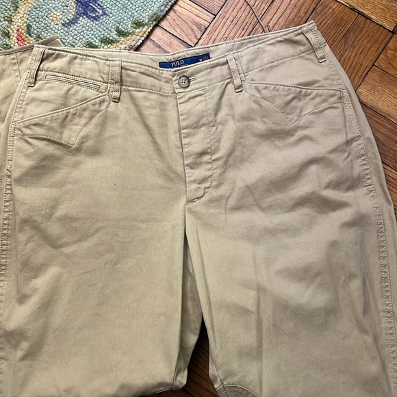 polo ralph lauren khaki jean pants size: 10 - Picture 2 of 7